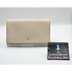 Kate Spade New York Women's Beige Saffiano Leather Bag Size Medium 2720